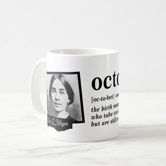 Mug Définition d'octobre (Devant gauche)