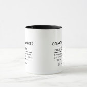 Mug Définition d'Operations Manager Cadeau personnalis (Centre)