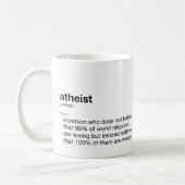 Mug Définition drôle athée pour le jour athée (Gauche)