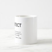 Mug Définition drôle d'architectes ingénieurs (Centre)