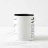Mug Définition drôle d'assistant administratif (Centre)