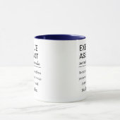 Mug Définition drôle d'assistant de direction personna (Centre)