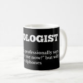 Mug Définition drôle d'audiologiste (Devant droit)