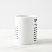 Mug Définition drôle de barbier (Centre)