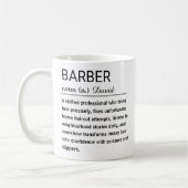 Mug Définition drôle de barbier (Gauche)
