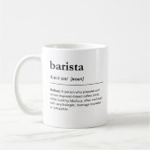 Mug Définition drôle de barista description de poste (Gauche)