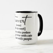 Mug Définition drôle de Catrovert (Devant droit)