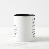 Mug Définition drôle de chef ingénieur Café (Centre)