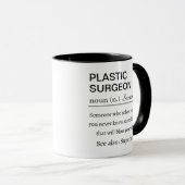 Mug Définition drôle de chirurgien plasticien (Devant droit)