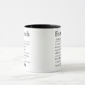 Mug Définition drôle de coach de foot australien perso (Centre)