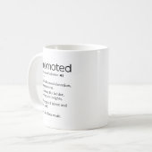 Mug définition drôle de collaborateur promue (Devant gauche)