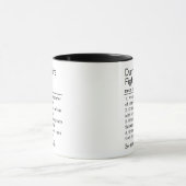 Mug Définition drôle de combattant de feu de benne (Centre)
