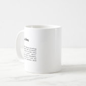 Mug Définition drôle de culturisme (Devant gauche)