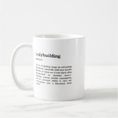 Mug Définition drôle de culturisme (Gauche)