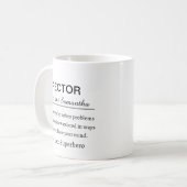 Mug Définition drôle de directeur RH (Devant gauche)