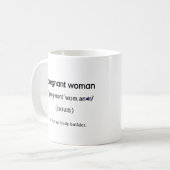 Mug définition drôle de femme enceinte (Devant gauche)