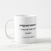 Mug définition drôle de femme enceinte (Gauche)