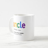 Mug Définition drôle de Guncle (Devant gauche)