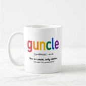 Mug Définition drôle de Guncle (Gauche)