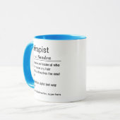 Mug Définition drôle de Hairapist (Devant gauche)
