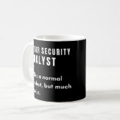 Mug Définition drôle de la cybersécurité (Devant gauche)