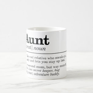 Mug Définition drôle de la tante