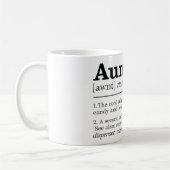 Mug Définition drôle de la tante (Gauche)