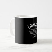 Mug Définition drôle de l'avocat (Devant gauche)