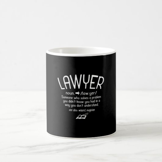 Mug Définition drôle de l'avocat (Centre)