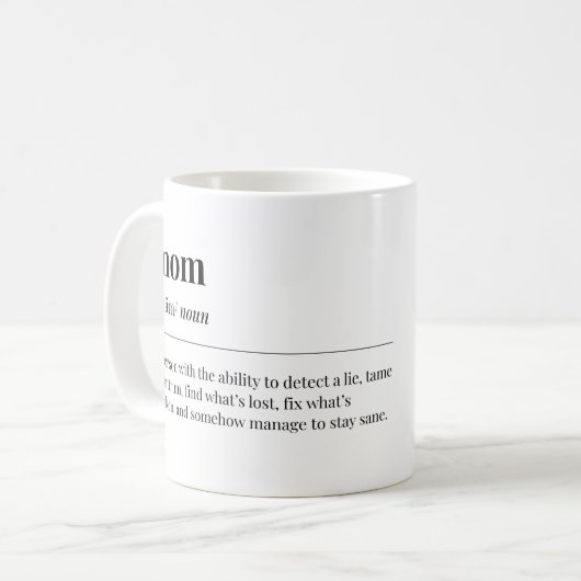 Mug Définition drôle de maman (Devant gauche)
