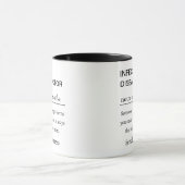 Mug Définition drôle de médecin des maladies infectieu (Centre)