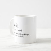 Mug Définition drôle de modifier (Devant gauche)