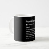Mug Définition drôle de néphrologiste (Devant gauche)