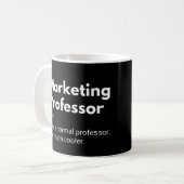 Mug Définition drôle de professeur de marketing (Devant gauche)