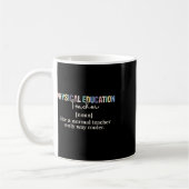 Mug Définition drôle de professeur d'éducation physiqu (Gauche)