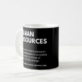 Mug Définition drôle de responsable RH des ressources (Devant gauche)
