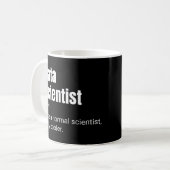 Mug Définition drôle de scientifique de données cool a (Devant gauche)