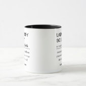 Mug Définition drôle de scientifique de laboratoire pe (Centre)