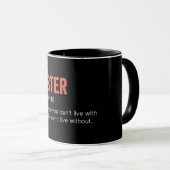Mug Définition drôle de soeur (Devant droit)