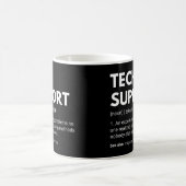Mug Définition drôle de travail du support technique (Centre)