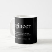 Mug Définition drôle d'ingénieur (Devant gauche)