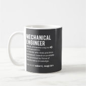 Mug Définition drôle d'ingénieur mécanique Ingénierie (Gauche)