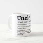 Mug Définition drôle d'oncle (Devant gauche)