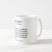 Mug Définition drôle d'ornithologue Ornithologie (Devant droit)