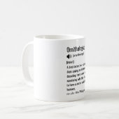 Mug Définition drôle d'ornithologue Ornithologie (Devant gauche)