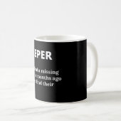 Mug Définition drôle du gardien de livres (Devant droit)