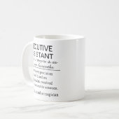 Mug Définition drôle d'un assistant de direction perso (Devant gauche)