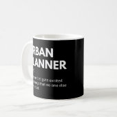 Mug Définition drôle d'urbaniste amusant (Devant gauche)