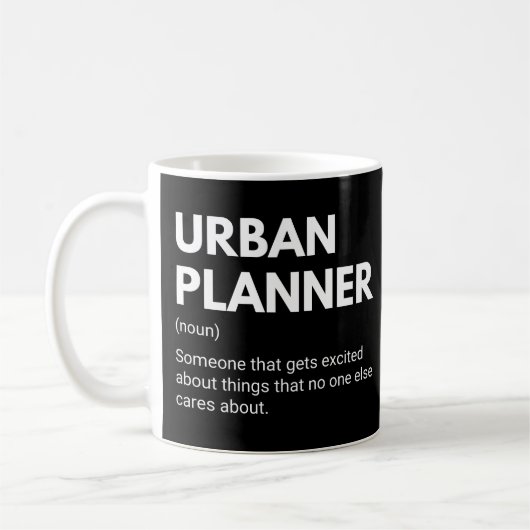 Mug Définition drôle d'urbaniste amusant (Gauche)