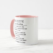 Mug Définition drôle et personnalisée de meilleure ami (Devant gauche)